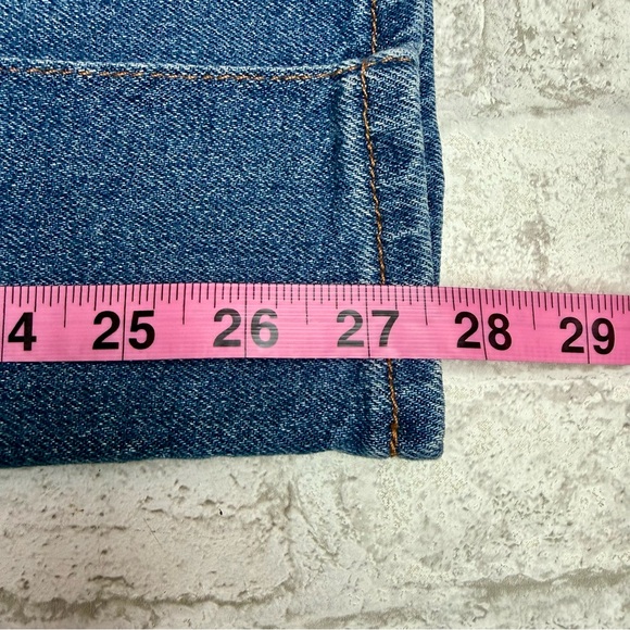 Ann Taylor Loft The Slim Blue Jeans Front Seams Down Legs EUC 8 - Picture 9 of 10